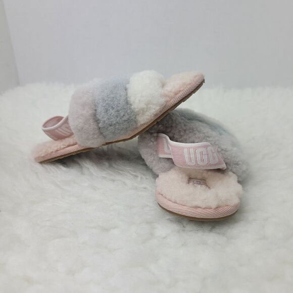 UGG Girls' Toddler Shearling Open Toe Sandals Size 10 - Picture 4 of 8